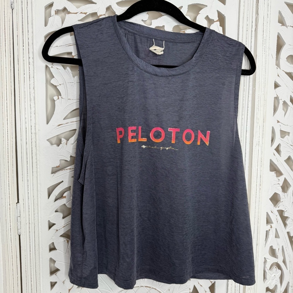 Spiritual Gangster Gray Peloton Tank